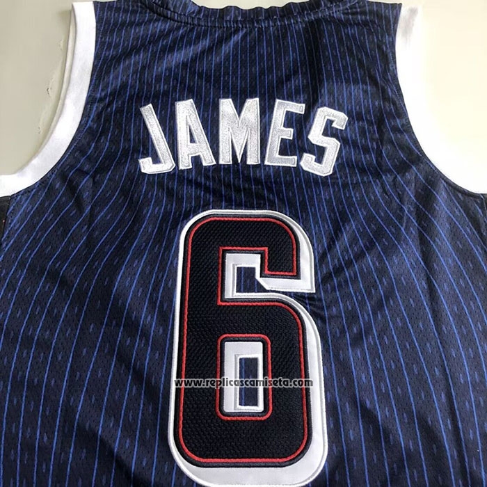 Camiseta USA 2024 LeBron James #6 Juegos Olimpicos Azul